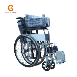 Folding Lightweight Price Elderly Disabled Care Commode Wheelchairs Memory Manual Cushions Wheel Chairs for People with Disabilities