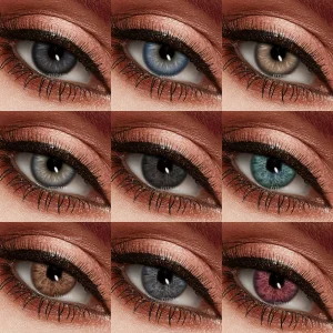 EYESHARE Eye Care Solution Soft Yearly Cosmetic Color Lens Red Blue Beauty Contact Lenses Colorful Lens Colored Contact Lenses