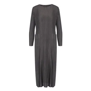 Best Minimalist Pleated Long Sleeve Midi Dress South Africa