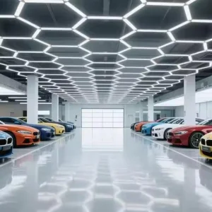 Smart Hexagonal LED Light RGB Honeycomb Color Changing Modular Ceiling Light App Control Remote Garage Gaming