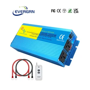 Converter 1500W 1.5kw 3000W 3kw DC to AC 12V 220V 230V Pure Sine Wave Power Inverter Universal Sockets for Home