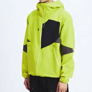 Men's Fluorescent Green Softshell Jacket