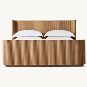 Solid American Red Oak Wood Wall Bed