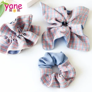 Pink Cotton Scrunchie