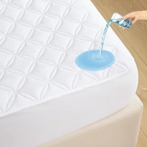 Protector de colchón impermeable blanco 100%