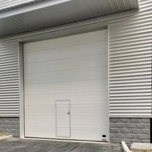 Thermal Insulated Overhead Vertical Lifting up Sectional Garage Door with Vision Panel