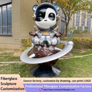 Fibreglass Large Sculpture Cartoon Anime Animation Character Mighty Sailor Astronaut Galvanises Toy Figure Statue Persona