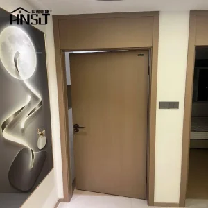 Modern Composite Solid Core Interior Shaker Door Oak Veneer Finished Painting Wooden Flush Door Hotel Wooden Door