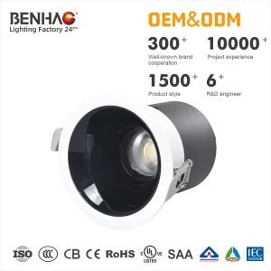 Trimless Recessed Dimmable LED Downlight