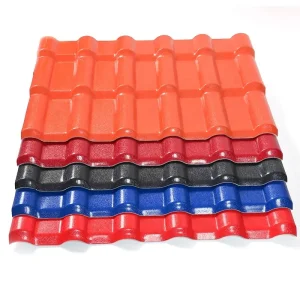 Modern Designed Corrugated Resin Roof Tiles Weather-Resistant Heat-Resistant Extreme Climates PVC ASA Surface House Applications