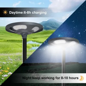 Manufacturer Supplier Factory ODM OEM LED Die-Casting Aluminum High Power Saving IP65 Outdoor Waterproof Solar Post Top Garden Light