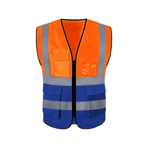 Multi-Pocket Reflective Waterproof Safety Vest