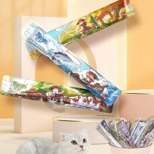 Premios para gatos de carne, pollo y verduras orgánicas