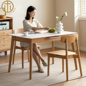 Retractable Oak Table