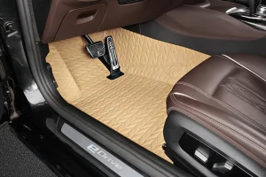 Accesorios de Coche Ecológicos Alfombrilla Antideslizante de Cuero PU Personalizada de Costura a Mano 5D