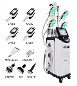 Cool Tech 360 Degree Double Chin Removal 5 Cryo Criolipolisis Machine Fat Freezing Slimming Machine