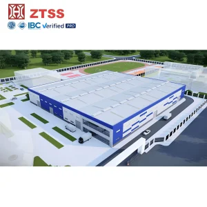 Low Cost CE Certified Hot Dip Galvanized Steel Factory Building