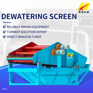 Linear Vibrating Classifier Mining Dewatering Screen Machine with Low Energy Consumption for Gold Washing Plant