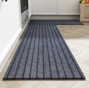 Striped Polyester Door Mat