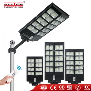 Preço de Atacado Alltop IP65 SMD à Prova d'Água 300W 400W 500W Iluminação de Rua Solar LED para Jardim na Estrada Externa