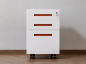 Modern Versatile Mobile Office Pedestal Steel Filing Cabinet