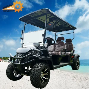 China Best 2/4/6 Seater 60V 72V Popular High Quality Golf Course Cart with Folding Windshield