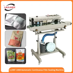 Multi Continuous Vertical Alu Foil Plastic Sachet Pouch Heat Band Sealing Machine