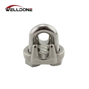 304 316 Stainless Steel JIS Us Type Malleable DIN741 Wire Rope Clips