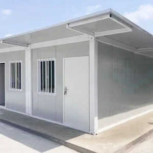 Quick-Assemble, Weather-Resistant &amp; Multi-Functional Temporary-to-Permanent Space-Efficient Steel Structure House for Construction Sites, Offices