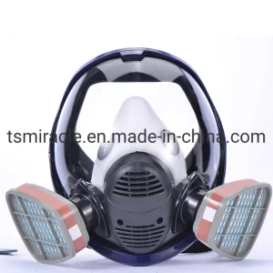 Máscara de gas de doble filtro Protección respiratoria industrial de seguridad