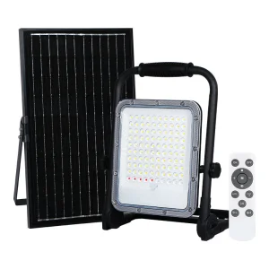 مصباح عمل LED قابل لإعادة الشحن مع مستشعر حركة للحديقة 30W 50W 100W 200W IP65 يعمل بالطاقة الشمسية للاستخدام الخارجي مع شحن USB C محمول باليد
