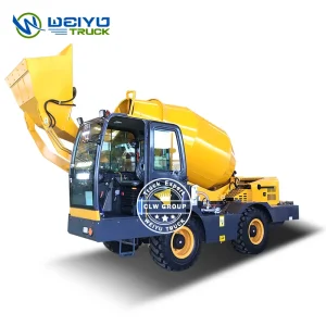2.5cbm 2.5m3 Mobile Self Loading Concrete Mixer with 240 Degree Rotation Function Truck