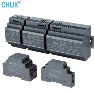Hdr Series Switching Power Supply DIN Rail 15W 30W 60W 100W 150W AC/DC 12V 24V Industrial Ultra-Thin SMPS