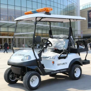 4-Seat White Security Cart
