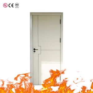 Paint-Free Solid Wood Fire/Moisture Resistant Eco-Friendly Finished Surface Door For Offices Entry