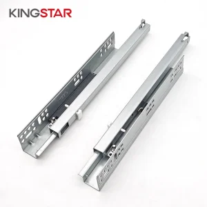 High Quality Undermounted Drawer Slides Cabinet Hydraulic Push Open Furniture Hardware Smooth Running