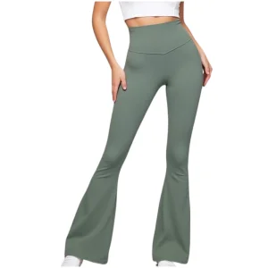 No Front Seam High Waisted Flare Leggings
