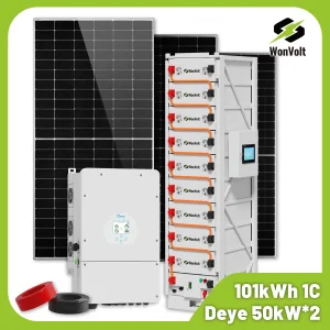 Industrial 50kw 80kw 100kw 200kw Solar Energy Storage Integration Container Solar System with 200kwh 215kwh 300kwh Lithium Battery