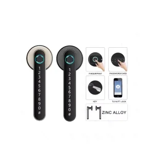 Top Sales TUYA APP Smart Lock Door Fingerprint Biometric Cerradura Inteligente Con Digital Electronic Fingerprint Smart Lock