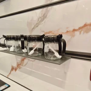 Good Surface Treatment Wall-Mounted Kitchen Track-Mounted Modular Storage System