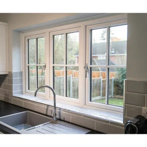 Factory Custom Sound Insulation UPVC Window Energy Efficient PVC Casement Glass Windows Viny French Window