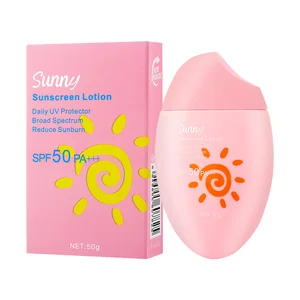 Wholesale Korean SPF 50+++ Mineral Ingredient Sunscreen Lotion Body and Face Care Cream to Prevent Sunburn