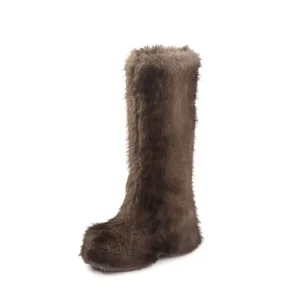 China Rabbit Fur Snow Boots Manufacturer