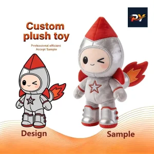 Muñeco de peluche personalizado Crea tu propia marca de peluche cohete regalo de aerolíneas juguete de peluche personalizado
