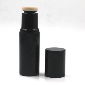 Plastic Concealer Packaging 45ml Airless Type Plastic Liquid Foundation Bottle With Sponge