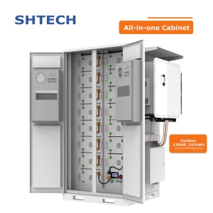 Solução de Sistema de Armazenamento de Energia Bess Container Power: 200kwh 241kwh 300kwh Capacidade do Armário para Fazendas Solares de Grande Escala e Backup de Rede