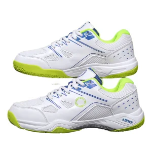 Lightweight Unisex Badminton Volleyball Tennis Shoes Breathable Mesh Upper Rubber Midsole &amp; Outsole Autumn Training Cross-Border