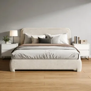 Cama com Estofado em Bucle Multicolorido