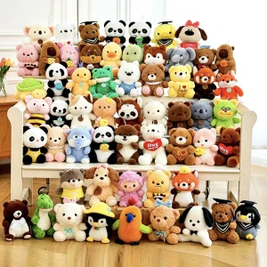 Cheap Wholesale Small Size Doll Claw Machine Toys Plush Mini Claw Cranes Machine Toy Stuffed Animal Plush Toys Bulk