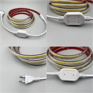 AC220V AC110V Iluminação Flexível COB Sem Pontos IP65 Luzes de Cordão Externas LED Strip
